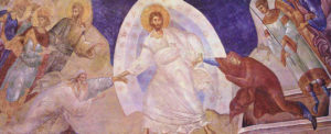 Icon of Christ raising the dead